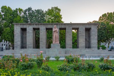 Shahumyan Monument in Armenian capital Yerevan clipart