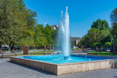 Erivan, Ermenistan 'daki Khachkar Parkı' nda Çeşme