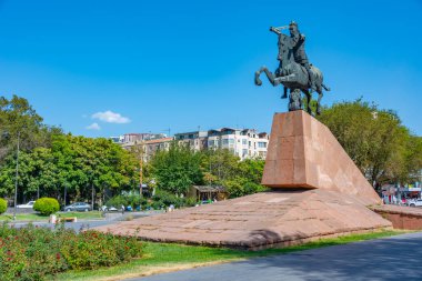 Erivan Ermenistan 'daki Sparapet Vartan Mamikonian heykeli