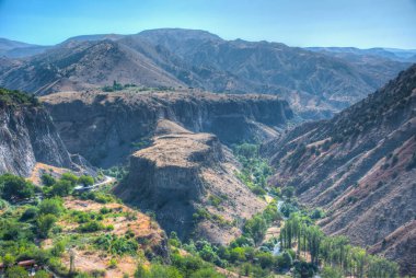 Ermenistan 'daki Azat Vadisi' nin dağlık manzarası