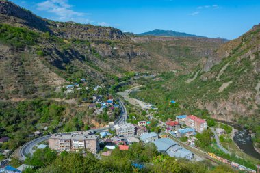 Ermenistan 'daki Debed Kanyonu ve Sanahin Köyü manzarası