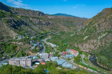 Ermenistan 'daki Debed Kanyonu ve Sanahin Köyü manzarası