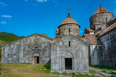 Ermenistan 'daki Haghpat Manastırı' nda güneşli bir gün.