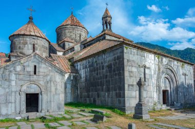Ermenistan 'daki Haghpat Manastırı' nda güneşli bir gün.