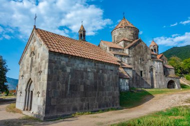 Ermenistan 'daki Haghpat Manastırı' nda güneşli bir gün.