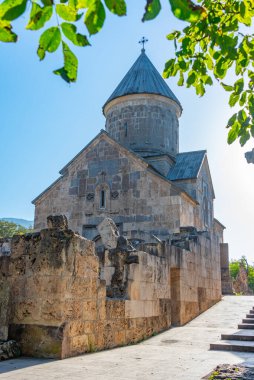 Ermenistan 'daki Haghartsin Manastırı' nda güneşli bir gün.