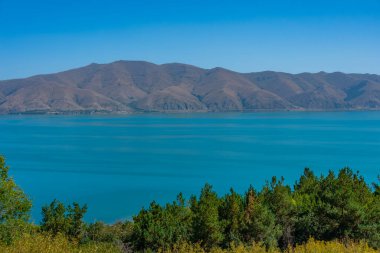 Ermenistan 'daki Sevan Gölü' nde yaz günü