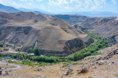 Ermenistan 'ın Sisian yakınlarındaki Vorotan nehir vadisi