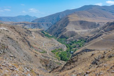 Ermenistan 'ın Sisian yakınlarındaki Vorotan nehir vadisi
