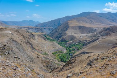 Ermenistan 'ın Sisian yakınlarındaki Vorotan nehir vadisi