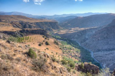 Ermenistan 'daki Gndevank Kanyonu' nun gün batımı manzarası