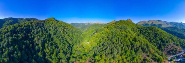 Ermenistan 'daki Dilijan milli parkının panorama manzarası