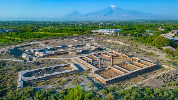 stock image Ruins of ancient Dvin in Armenia