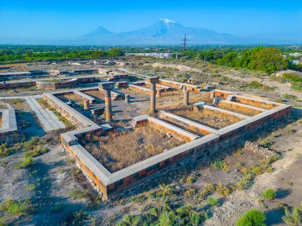 stock image Ruins of ancient Dvin in Armenia