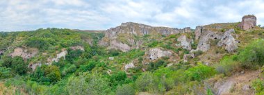 Eski Khndzoresk Ermenistan 'daki terk edilmiş mağara kasabası