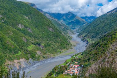 Azerbaycan 'daki Ilisu ulusal parkının doğal manzarası