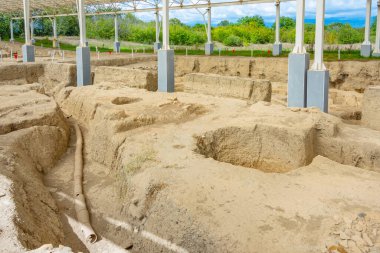 Azerbaycan 'daki antik şehir Gabala' nın kalıntıları