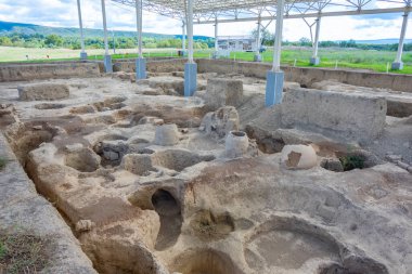 The ruins of the ancient city Gabala in Azerbaijan clipart