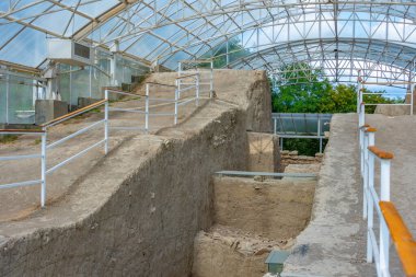 The ruins of the ancient city Gabala in Azerbaijan clipart