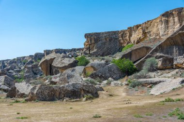 Azerbaycan 'daki Qobustan Petroglyph rezervi