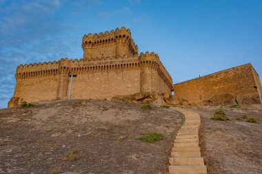 Azerbaycan 'daki Ramana kalesinde günbatımı