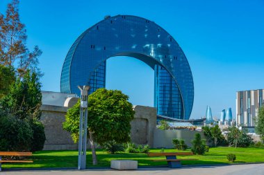 Bakü, Azerbaycan 'da yaz günü.