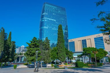 Bakü 'nün merkezindeki yüksek binalar, Azerbaycan