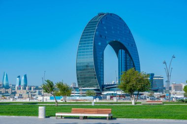 Bakü, Azerbaycan 'da yaz günü.