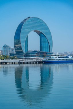 Bakü, Azerbaycan 'da yaz günü.