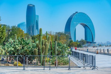 Bakü, Azerbaycan 'da yaz günü.