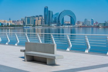 Bakü, Azerbaycan 'da yaz günü.