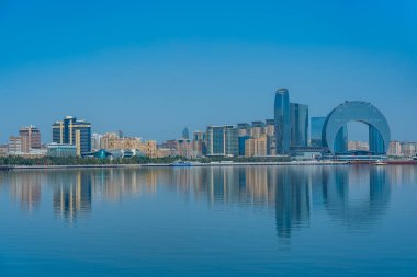 Bakü, Azerbaycan 'da yaz günü.