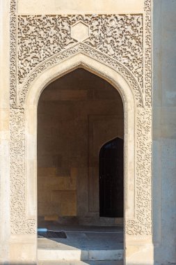 Bakü, Azerbaycan 'daki Shirvanshahs Sarayı' nın avlusu.