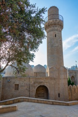 Bakü, Azerbaycan 'daki Shirvanshahs Sarayı' nın avlusu.