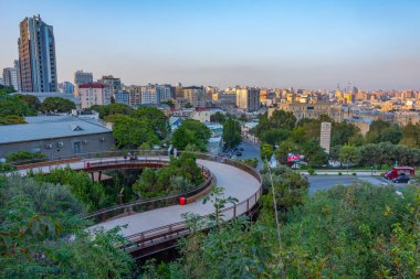 Bakü Panoraması Azerbaycan 'daki Chemberekend Park' tan izlendi