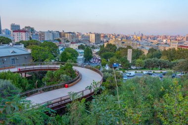 Bakü Panoraması Azerbaycan 'daki Chemberekend Park' tan izlendi
