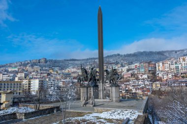 Bulgaristan 'ın Veliko Tarnovo kentindeki Asenevtsi heykeli