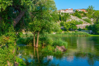 Bosna 'nın Trebinje kentinin manzarası
