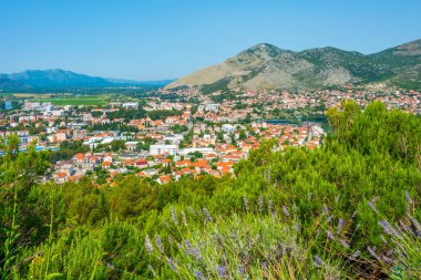 Bosna kenti Trebinje 'nin Panorama manzarası