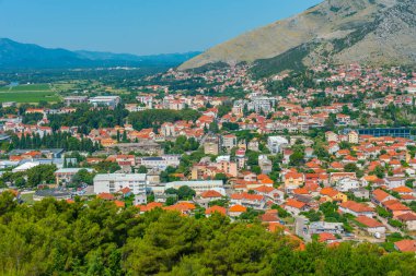 Bosna kenti Trebinje 'nin Panorama manzarası