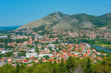 Bosna kenti Trebinje 'nin Panorama manzarası