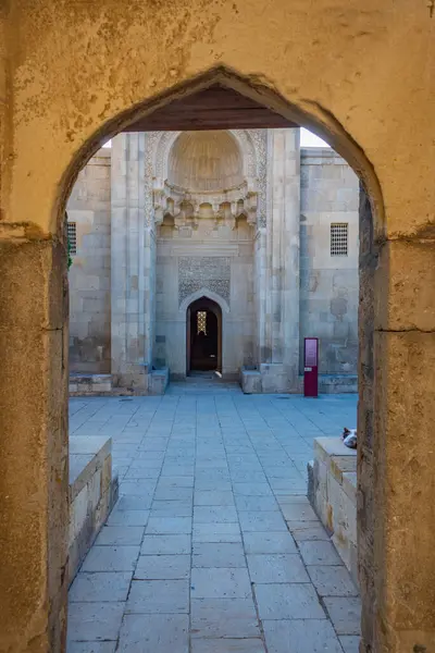 stock image Courtyard of the Palace of the Shirvanshahs in Baku, Azerbaijan