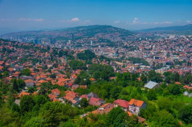 Bosna başkenti Saraybosna 'nın Panoraması