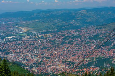 Bosna başkenti Saraybosna 'nın Panoraması