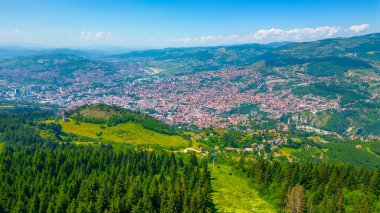 Bosna başkenti Saraybosna 'nın Panoraması