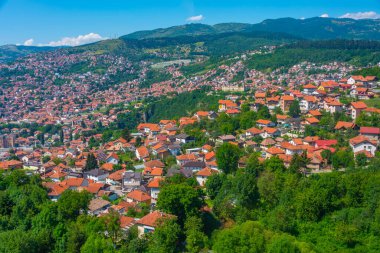 Bosna başkenti Saraybosna 'nın Panoraması