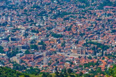 Bosna başkenti Saraybosna 'nın Panoraması