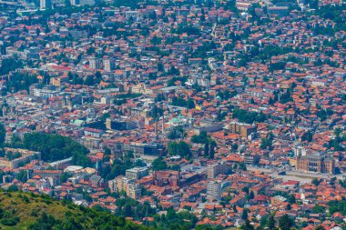 Bosna başkenti Saraybosna 'nın Panoraması