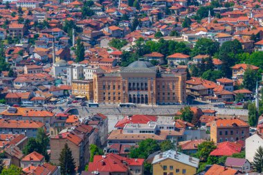 Bosna-Hersek 'teki Saraybosna belediye binası