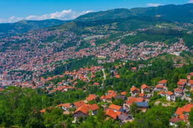 Bosna başkenti Saraybosna 'nın Panoraması
